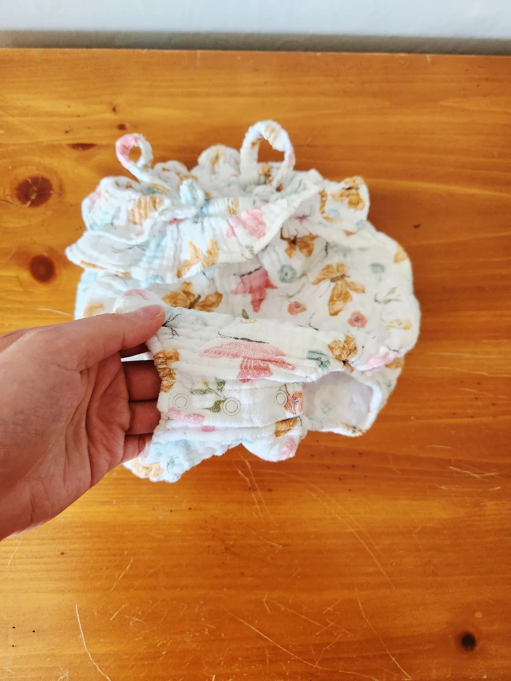 Angel Dear 6-12m Muslin Floral Print Bubble